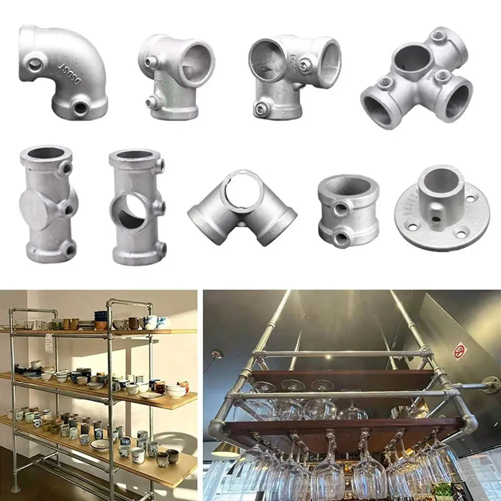 Aluminum Alloy Circular Pipe Connector 20mm 25mm Frame Fastener