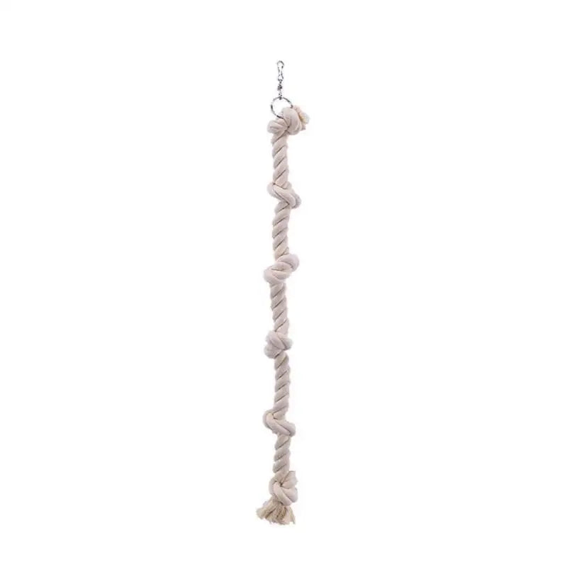 Natural Cotton Parrot Climbing Rope Toy – Chew & Perch