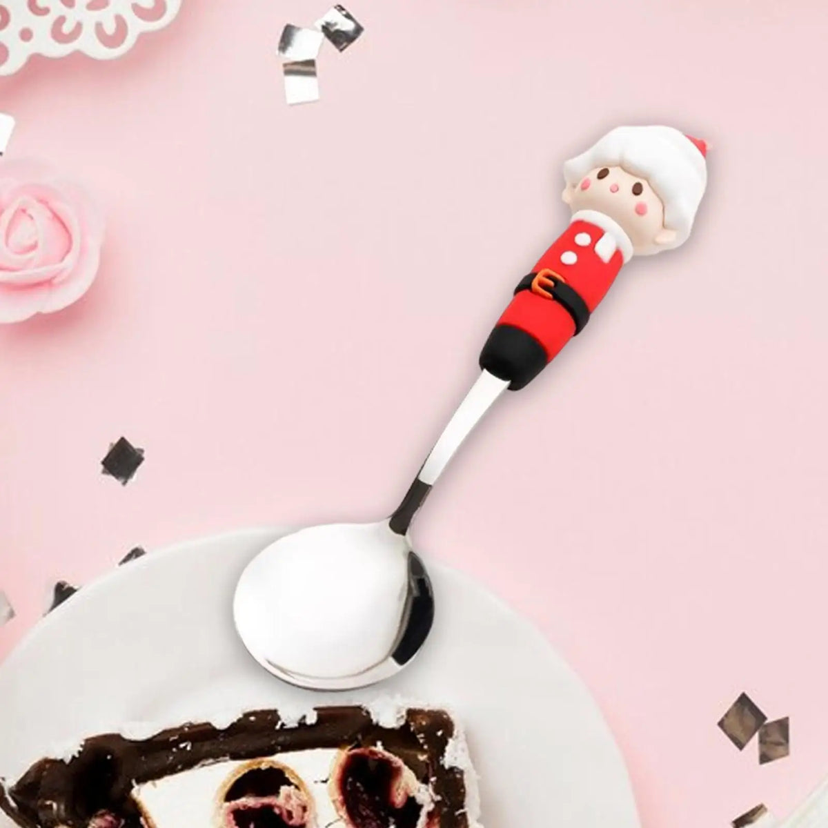 Christmas Stainless Steel Flatware – Festive Spoon & Fork