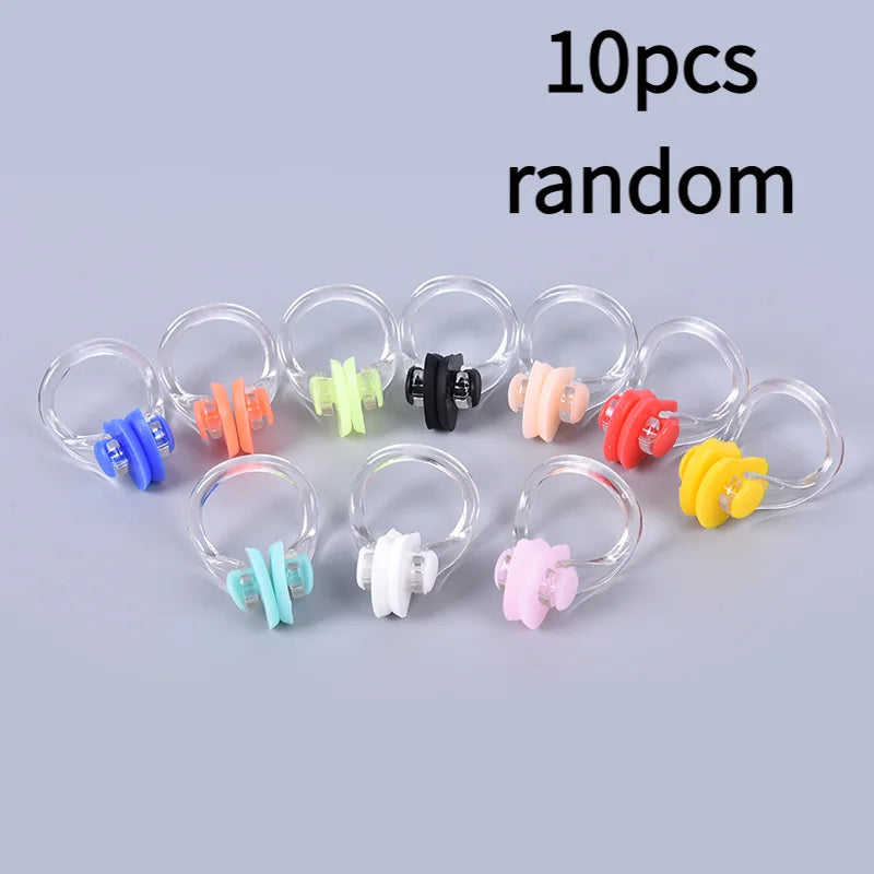 Silicone Swimming Nose Clips 10-Pack – Adults & Kids