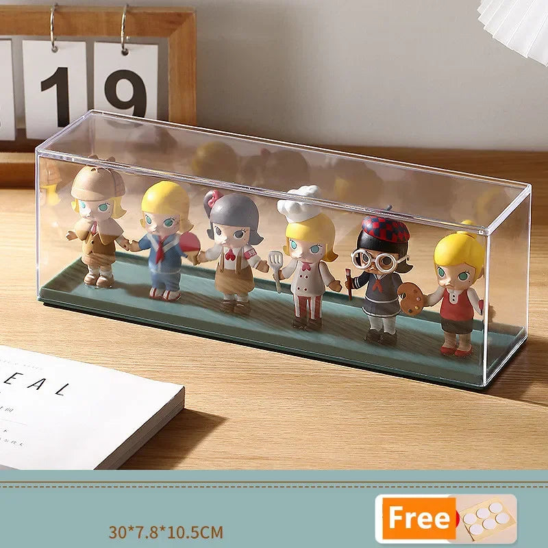 Clear Acrylic Pop Doll Display Case – Dustproof Storage Box