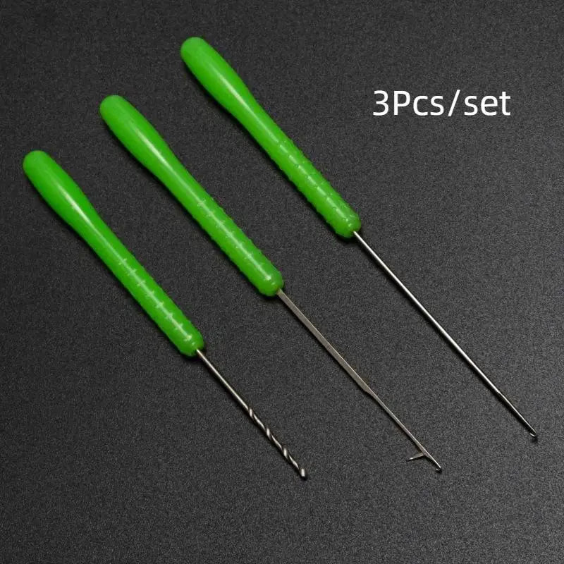 3-Piece Carp Fishing Bait Drill & Rig Needle Set | Baiting Tools