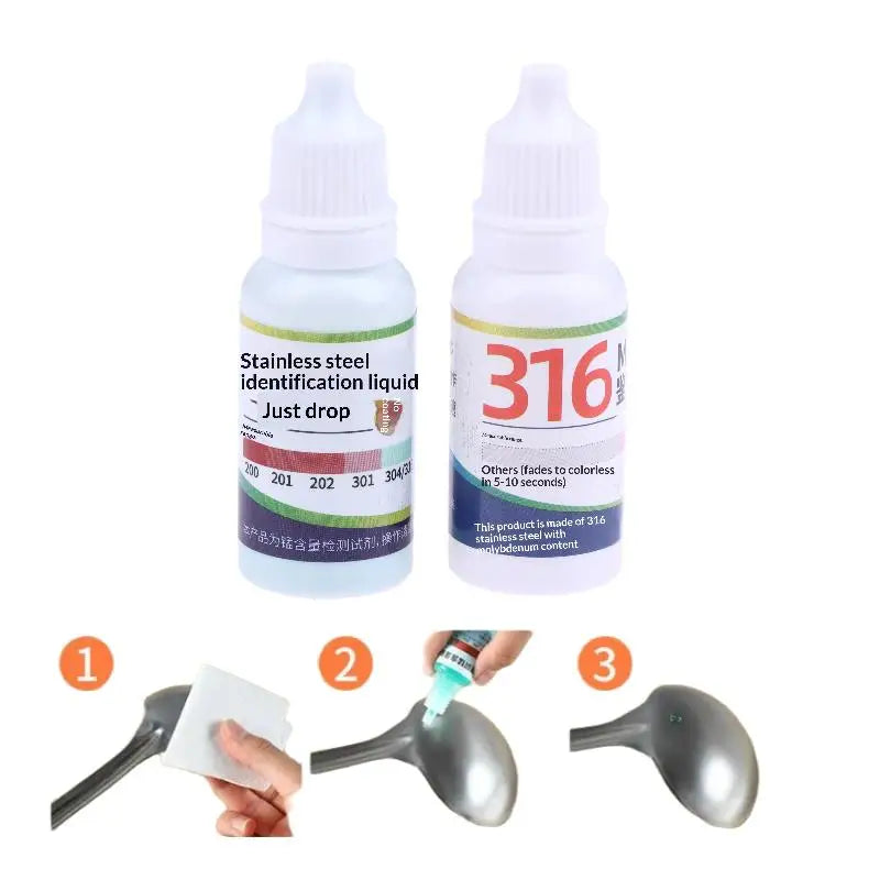 Stainless Steel Grade Testing Solution 304/316 ID Reagent 15ml
