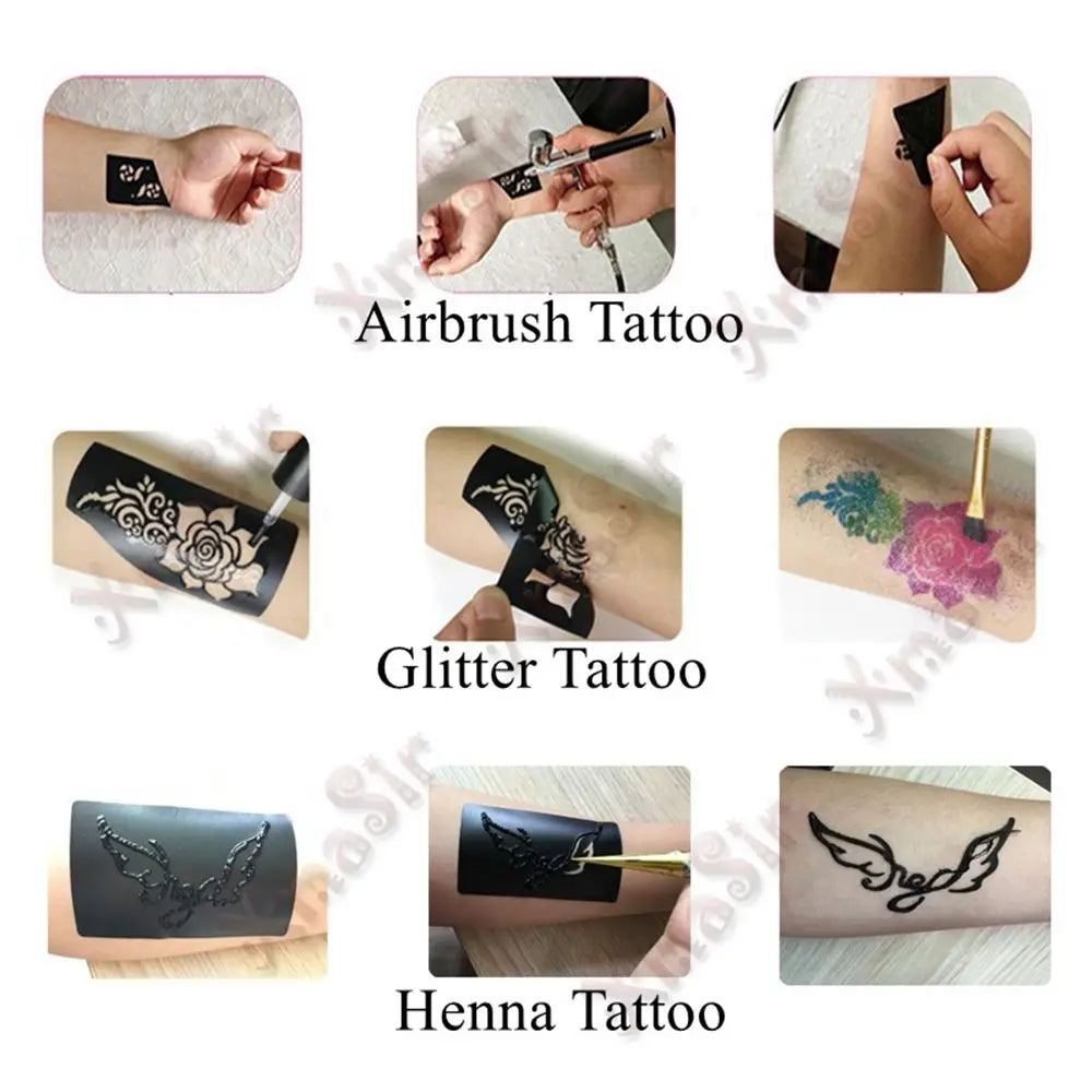Mehndi Henna Stencil Sticker – DIY Temporary Body Art