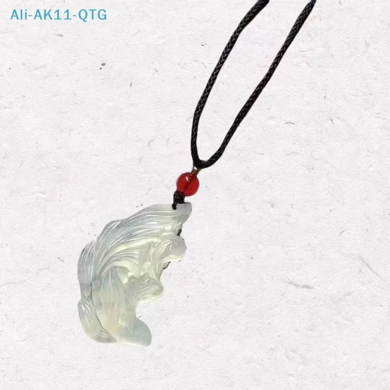 Koi Fish Couple Pendant – Synthetic Jade Yin Yang Necklace