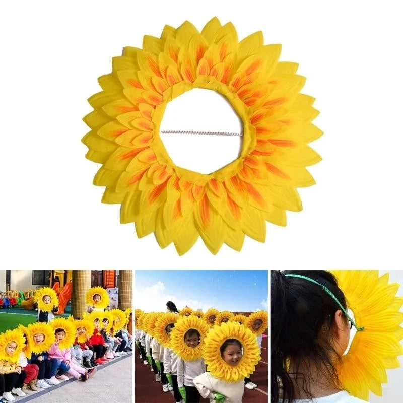Sunflower Headband Costume Prop – Parties, Festivals & Cosplay