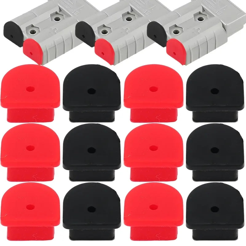 Silicone Dust Plugs for 50A Anderson Connectors – Red & Black
