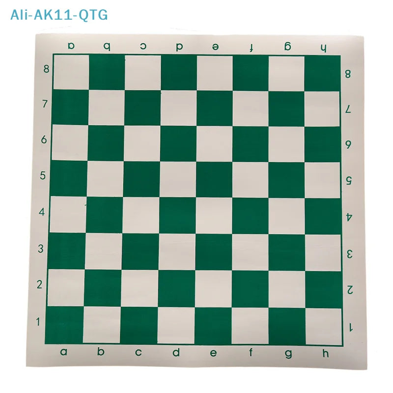 42cm PU Leather Chess Board – Green & White Kids Game Board