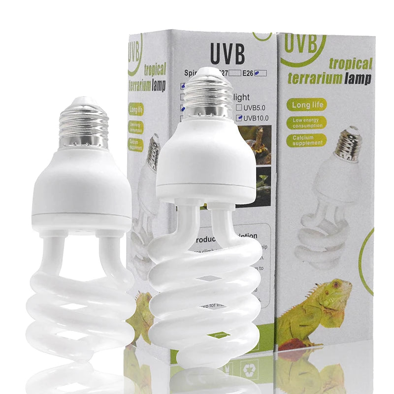 UVB Reptile Basking Lamp 5.0 & 10.0 – 13W/26W Terrarium Light