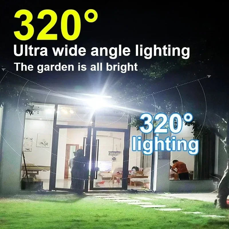 Solar LED Outdoor Motion Sensor Light – 55 LED Remote Control