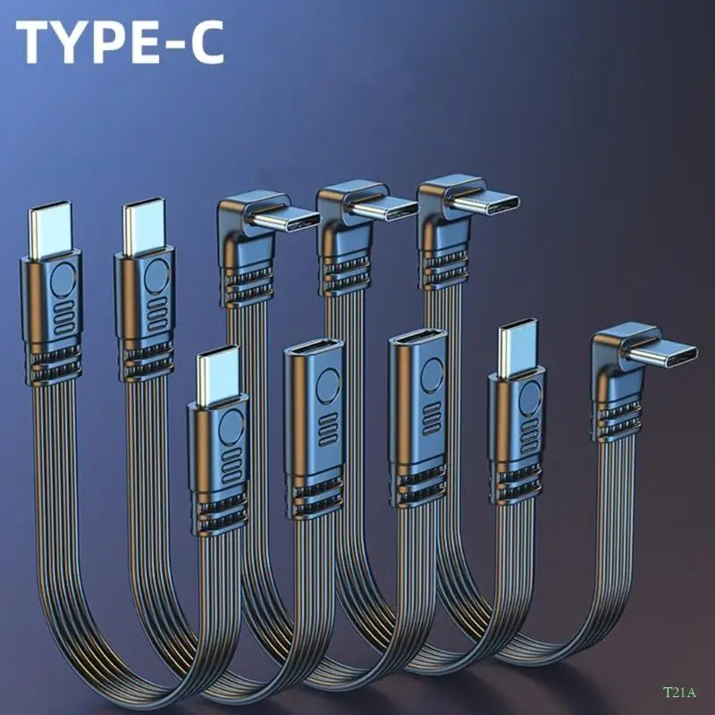 USB Type-C Extension Cable 90° Elbow – 45W, 480Mbps