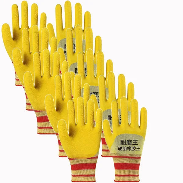 Heavy Duty Tire Rubber Work Gloves – Anti-Slip & Wear Resistant