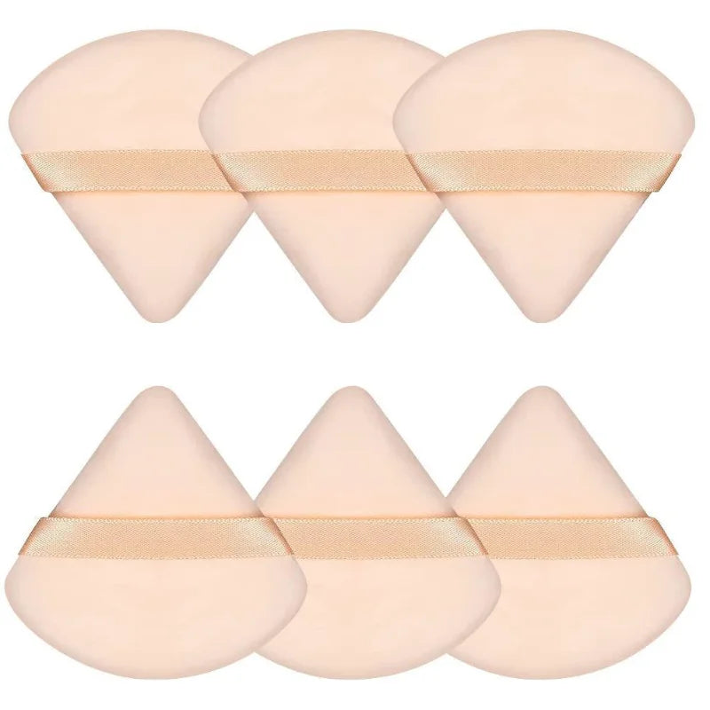 Triangle Velvet Makeup Puff Sponge – 2/6 Pack Wet & Dry