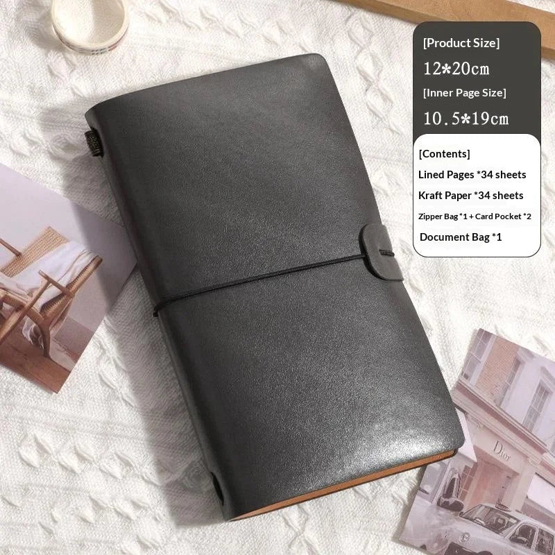 Vintage Faux Leather Refillable Notebook | Loose Leaf Journal