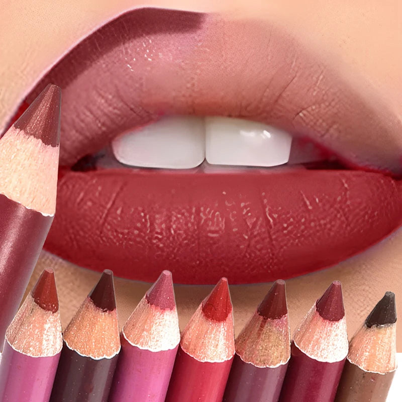 Waterproof Matte Lip Liner Pencil | 28 Shades, Long-Lasting