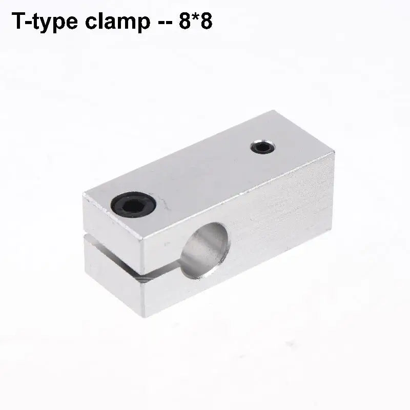 T-Type Optical Axis Cross Block Shaft Clamp | Aluminum Alloy