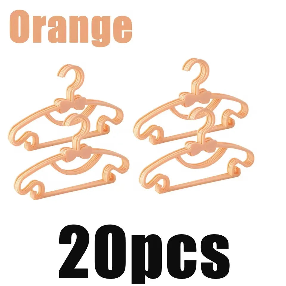 Baby & Kids Plastic Clothes Hangers – Set of 5/10/20 Pcs