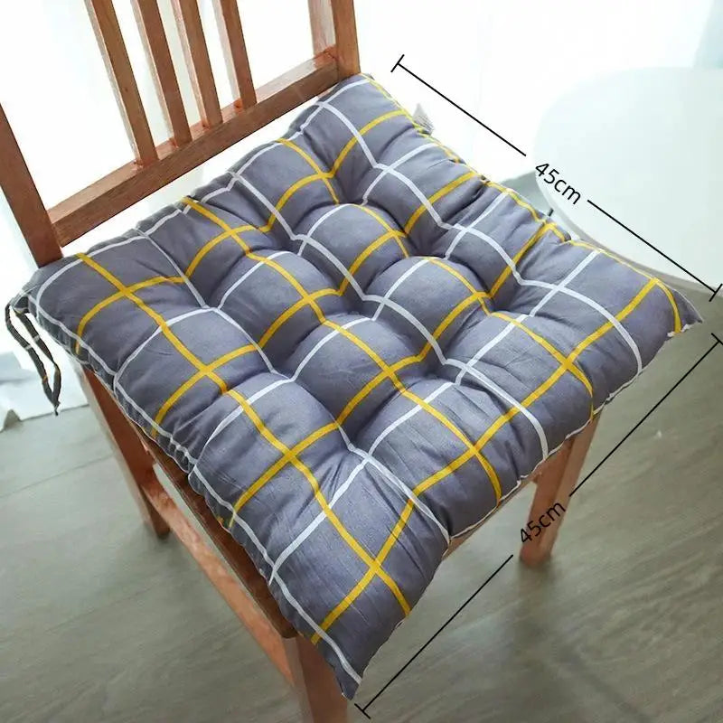 Washable Square Seat Cushion – Thick Padded Cartoon Chair Pad