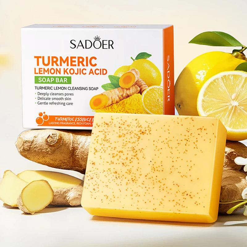 SADOER Turmeric Facial Soap – Cleansing & Moisturizing Bar
