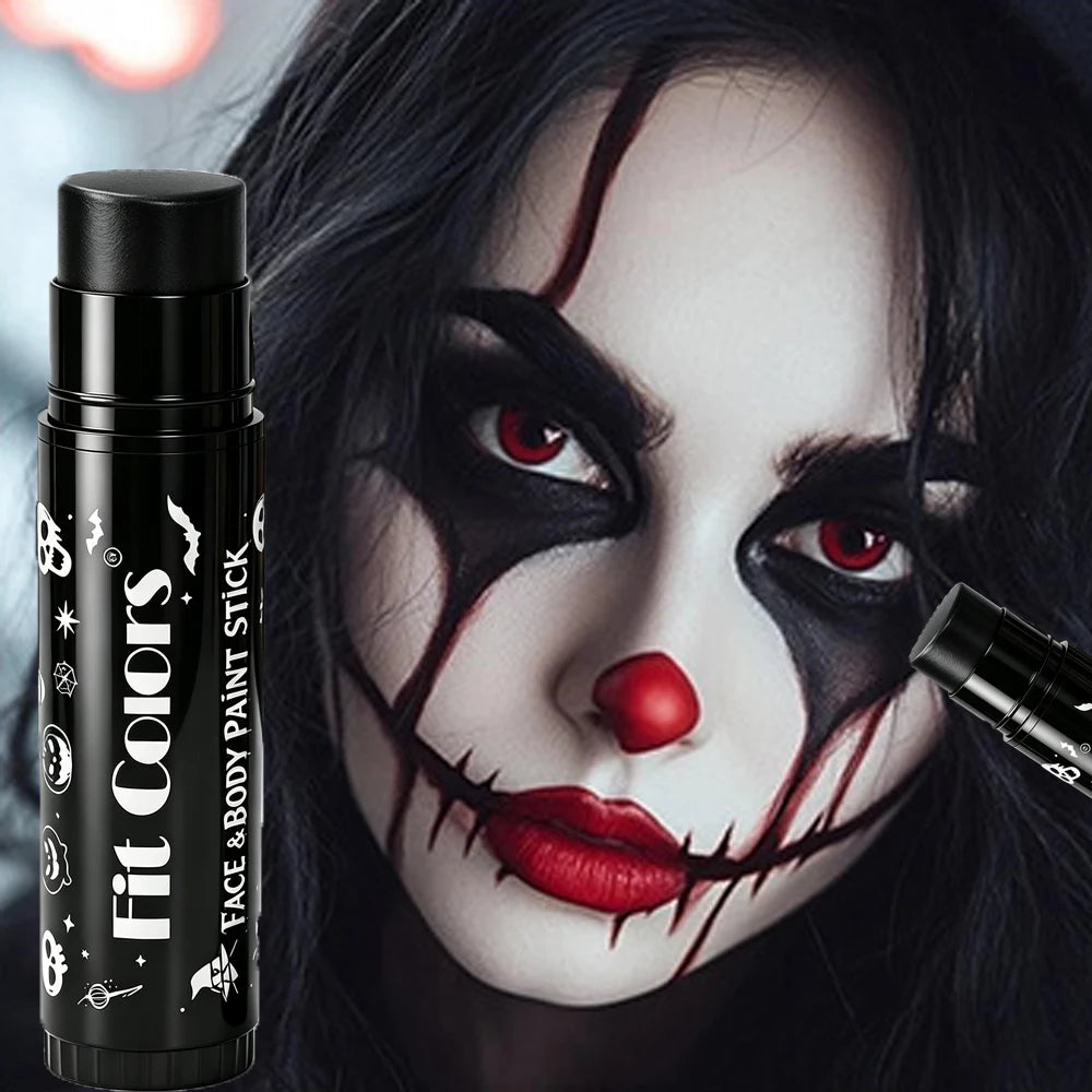 Halloween 14-Color Face & Body Paint Stick – Waterproof Matte