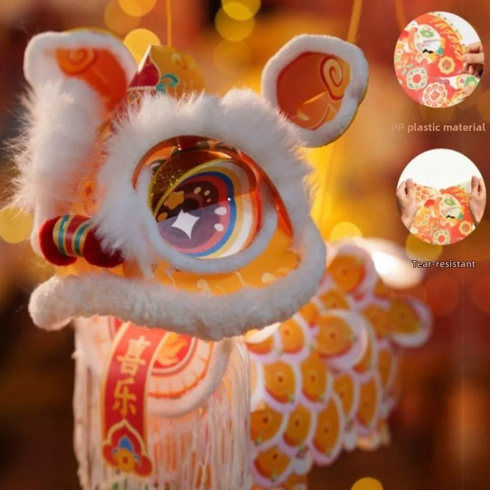 DIY Lion Dance Lantern Kit – New Year Hanging Ornament & Tassel