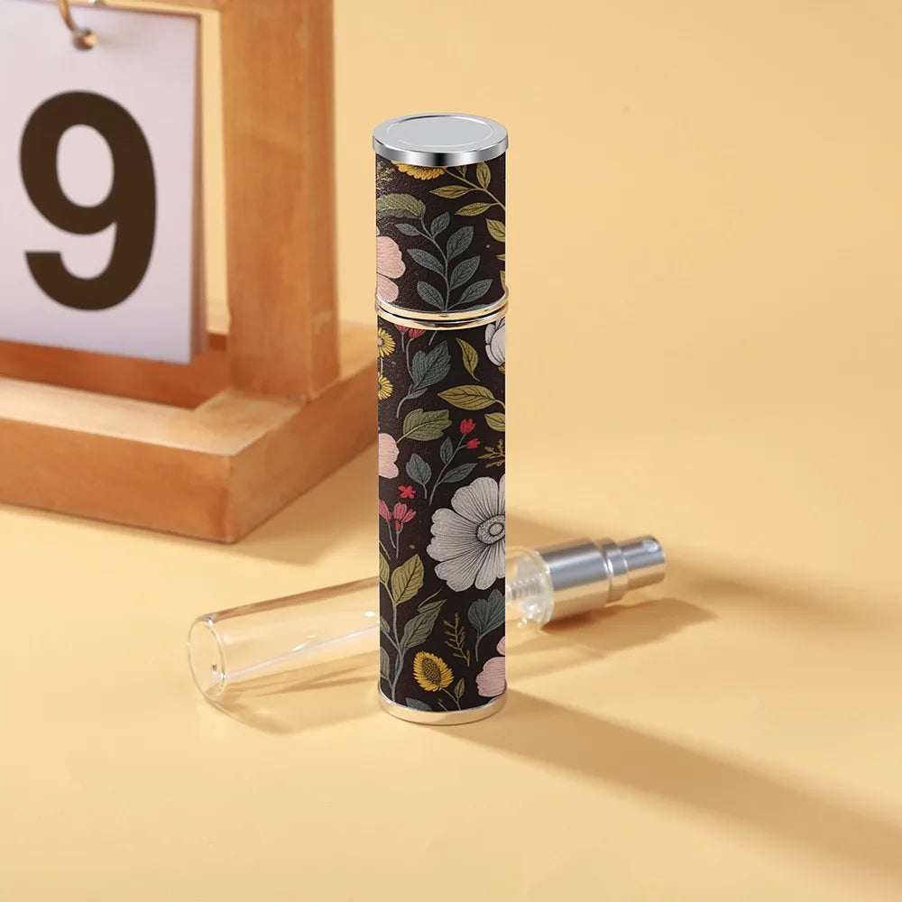 PU Leather 10ml Refillable Perfume Spray Bottle | Travel