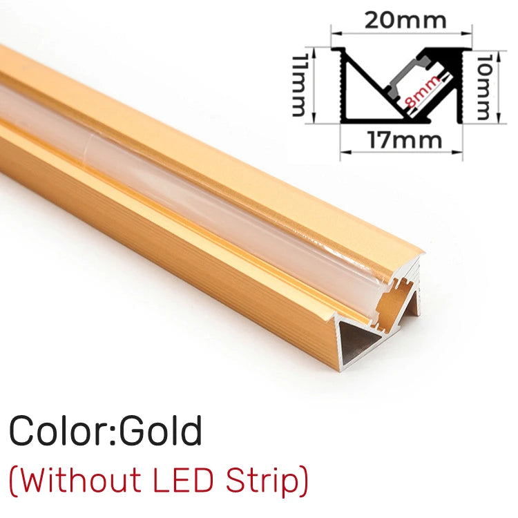 Recessed LED Aluminum Profile Channel with Milky Cover | Cabinet