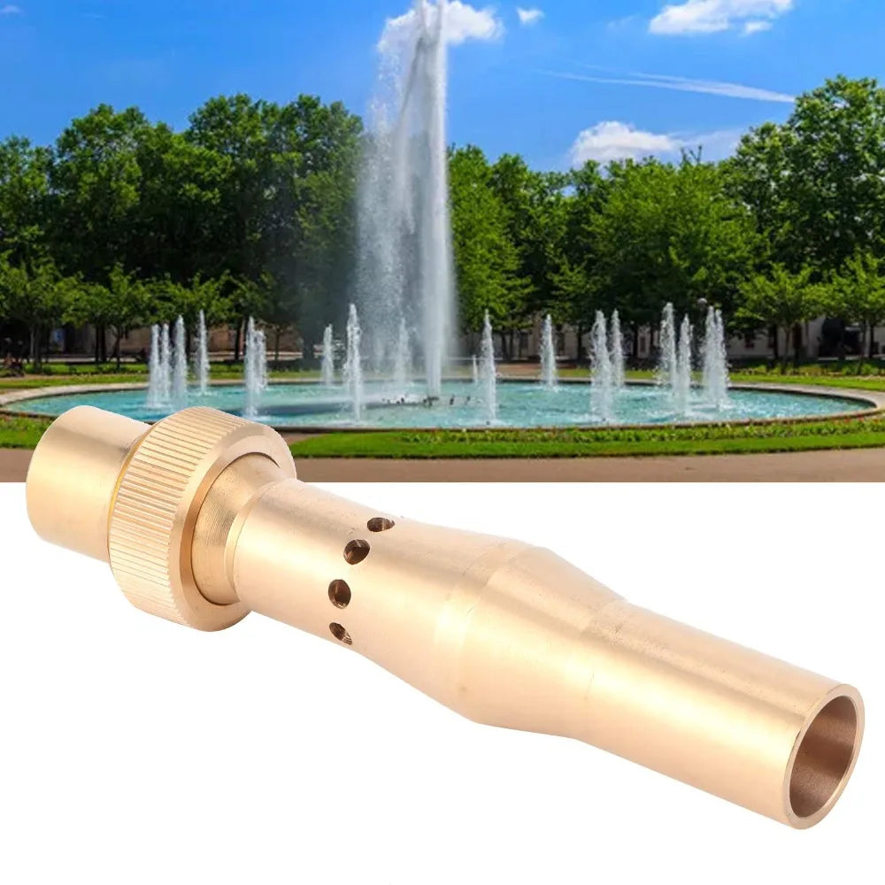 Gold Brass Bubbling Fountain Nozzle – DN15, DN20 & DN25