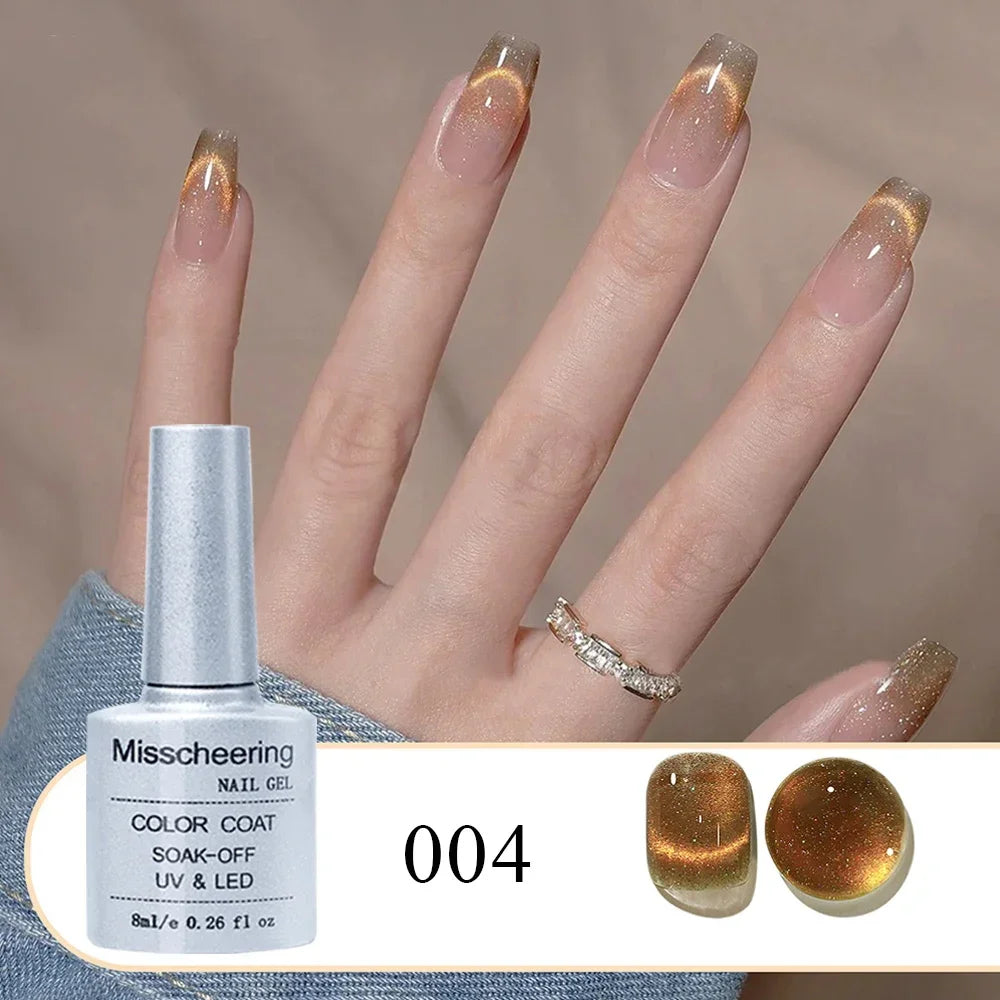 Cat's Eye Magnetic Gel Nail Polish – UV/LED Crystal Blue 8ml