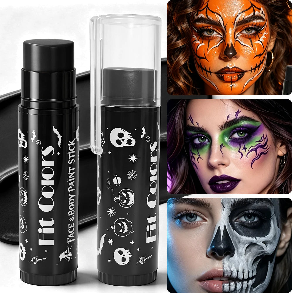 Halloween 14-Color Face & Body Paint Stick – Waterproof Matte