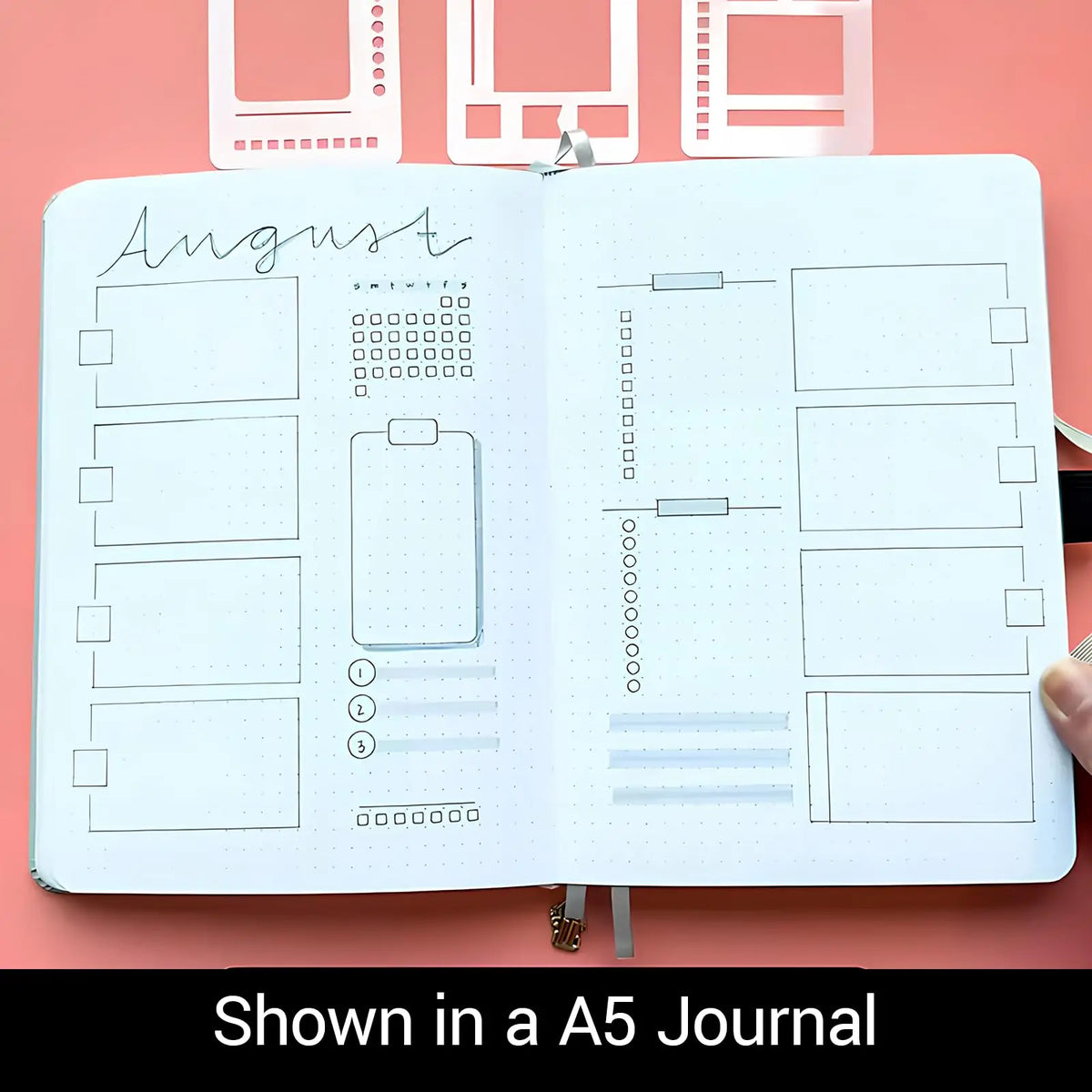 Mylar Stencil Templates 3-Pack – Flexible Journal & Planner