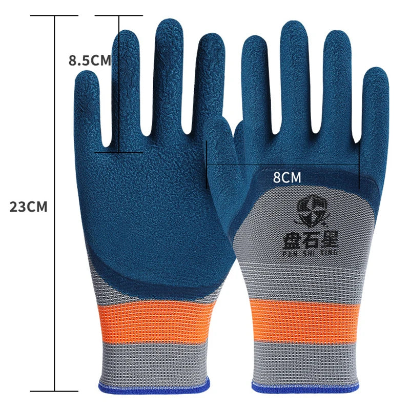 Rubber Work Gloves – Non-Slip Wear-Resistant Garden & Labor