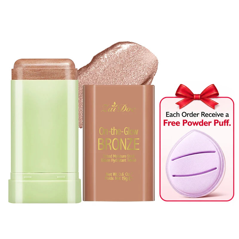 ZaiDoc Blush Stick Set – 9 Matte Shades with Puff Applicator