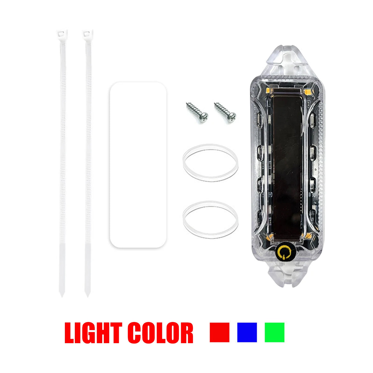 Solar LED Strobe Warning Light – Waterproof Vehicle Safety Flasher