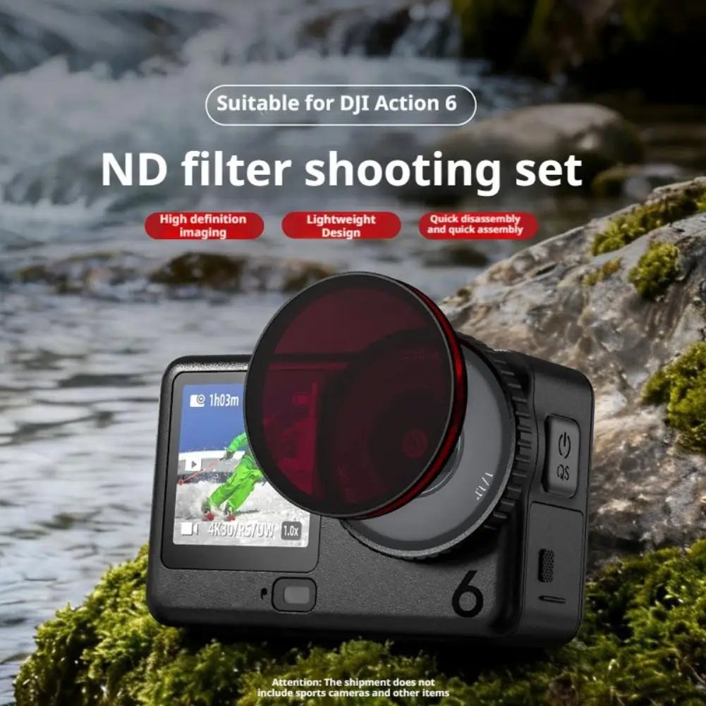 UV/CPL/ND16 Lens Filters for DJI Osmo Action 6 | Quick Release