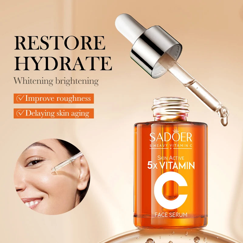SADOER Vitamin C Face Serum – Brightening & Moisturizing