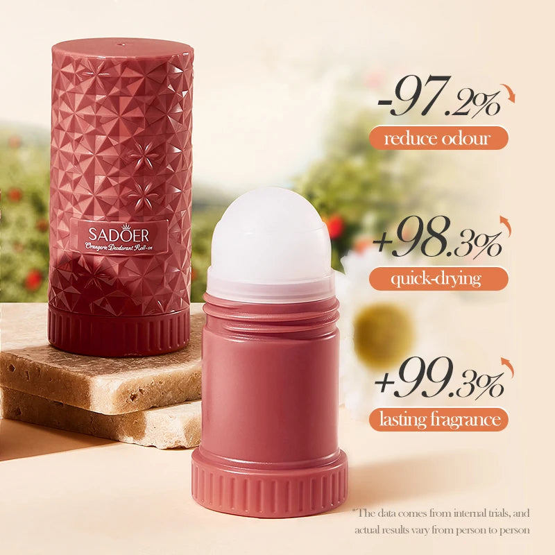 SADOER Roll-On Bead Deodorant Cream – Underarm & Neck Fresh