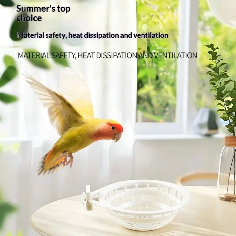 Plastic Bird Breeding Nest – Canary Hatching Birdcage Accessory