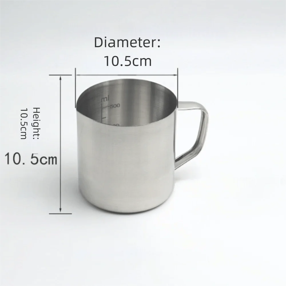 Stainless Steel Measuring Cup 500ml–2000ml | Milk Frothing Pitcher