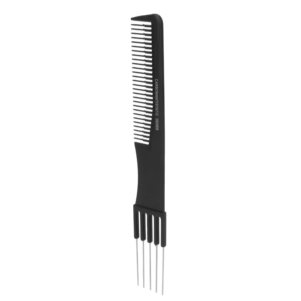 10-Pack Carbon Lift Teasing Combs – Fine Teeth Salon Back Comb