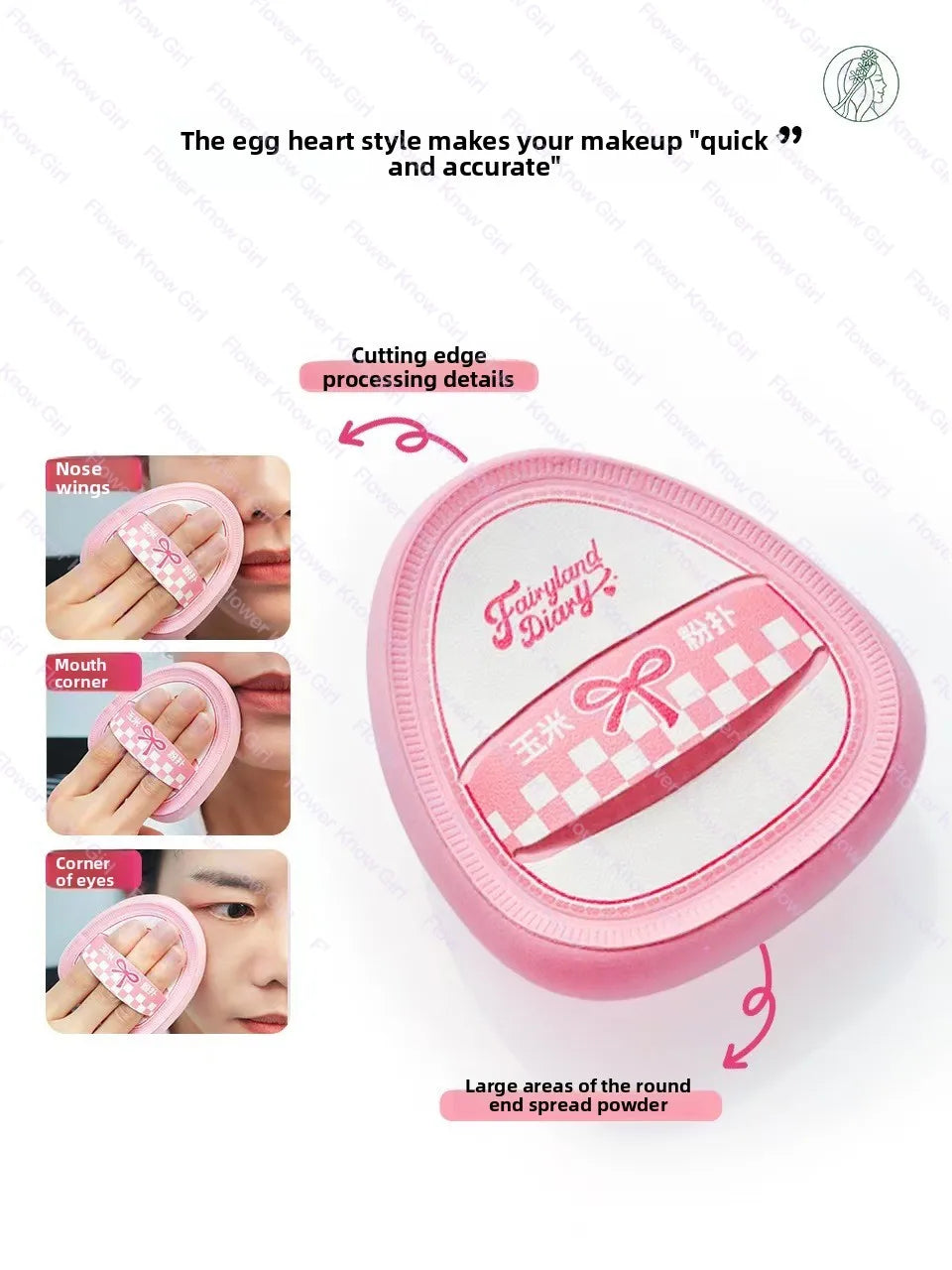 Marshmallow Thumb Powder Puff – Air Cushion Makeup Sponge 6cm