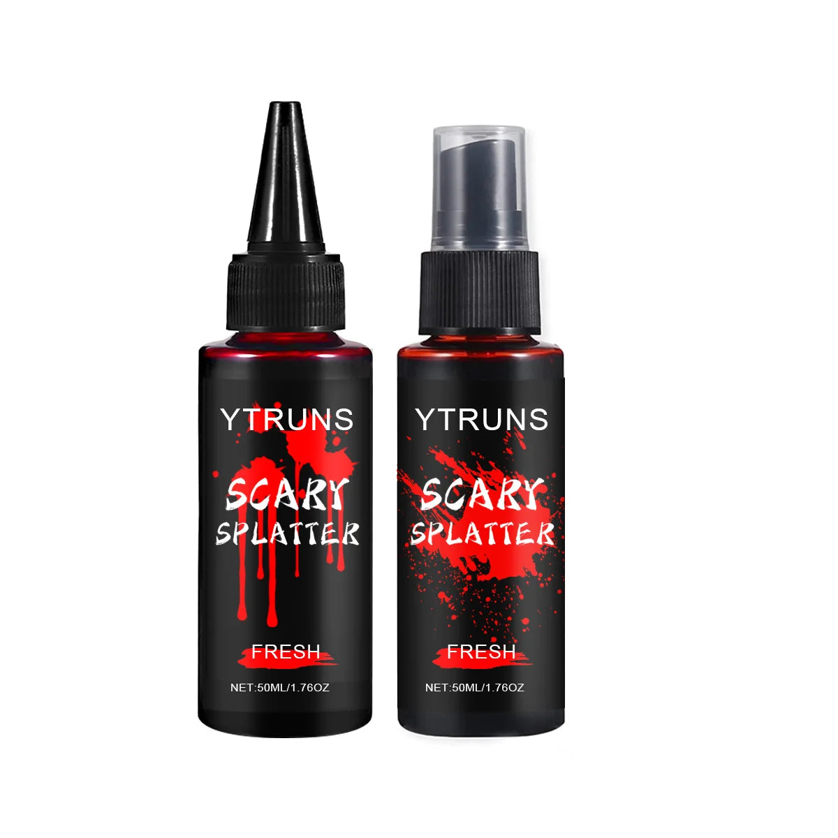 2-Bottle Halloween Fake Blood Set – Special Effects Makeup