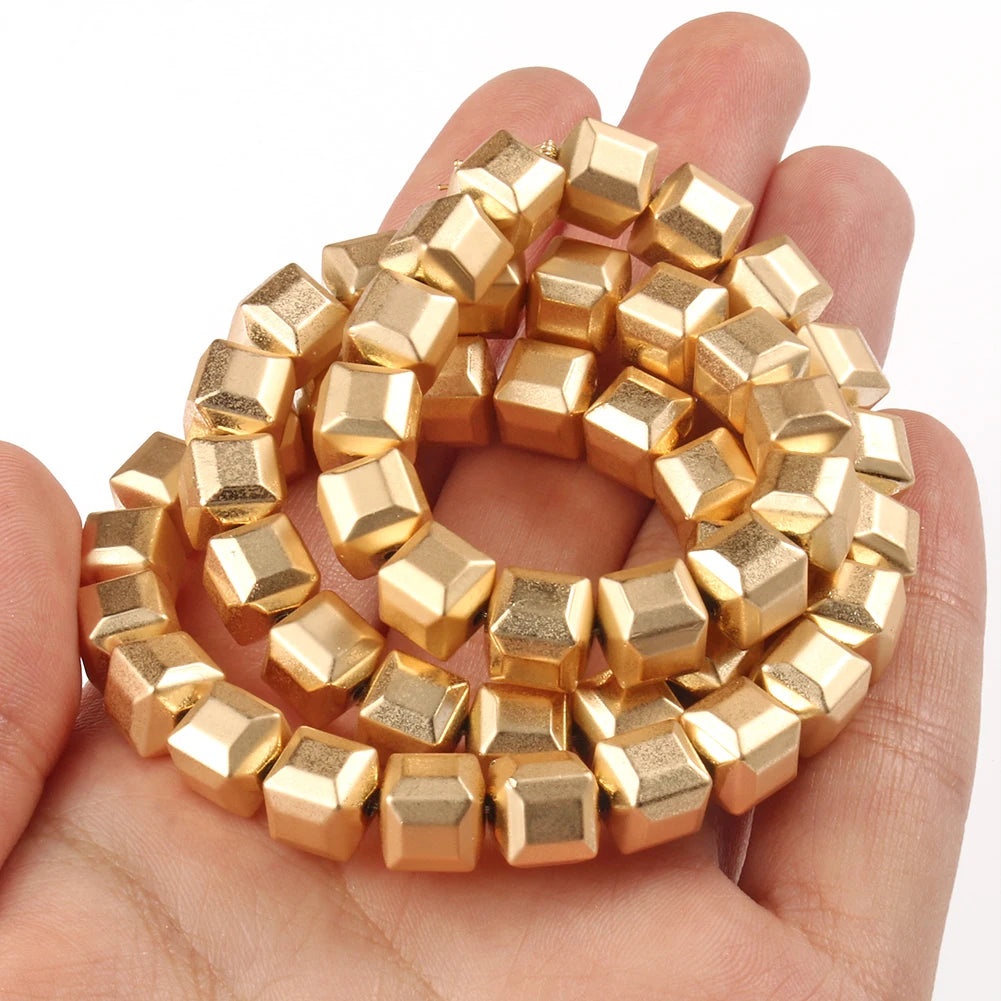 14K Gold Plated Hematite Spacer Beads – DIY Jewelry Making