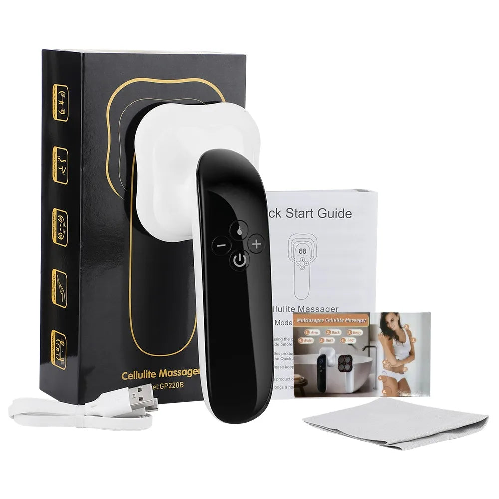 RF Microcurrent Body Massager – 4 Heads, 10 Levels, LED