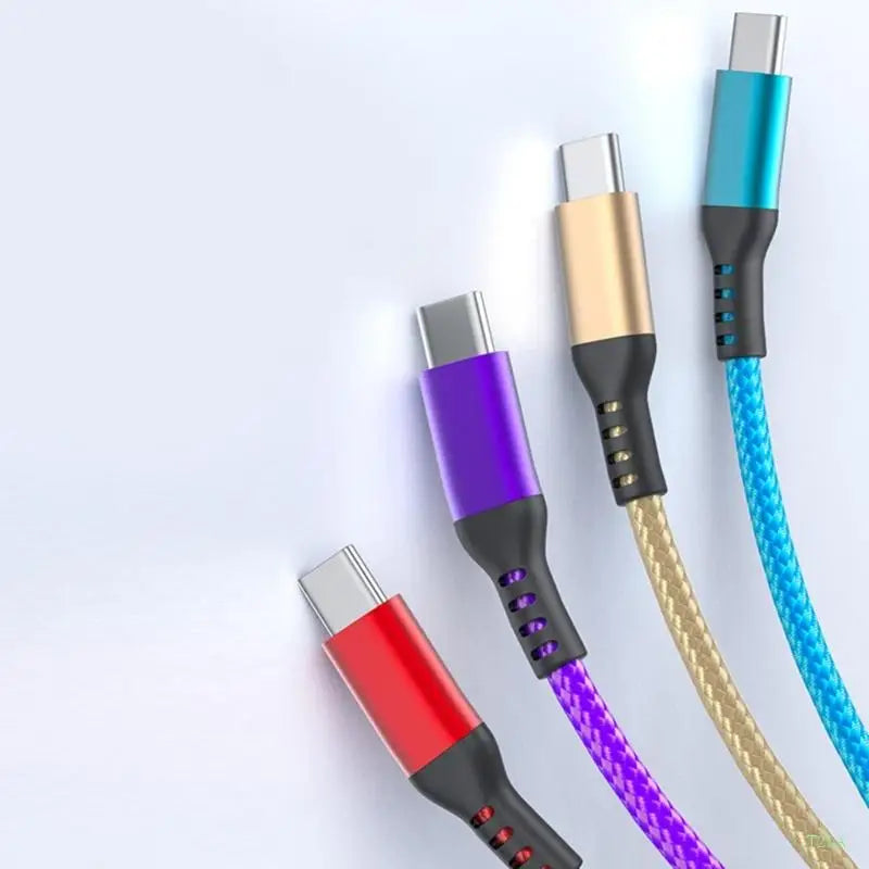 USB-A to USB-C 60W Fast Charging Cable – 1m Nylon Braided