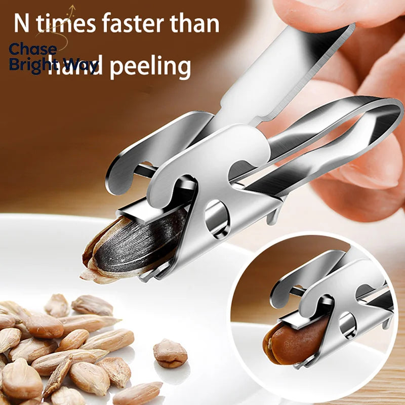 Stainless Steel Sunflower Seed & Nut Sheller Peeler Tool