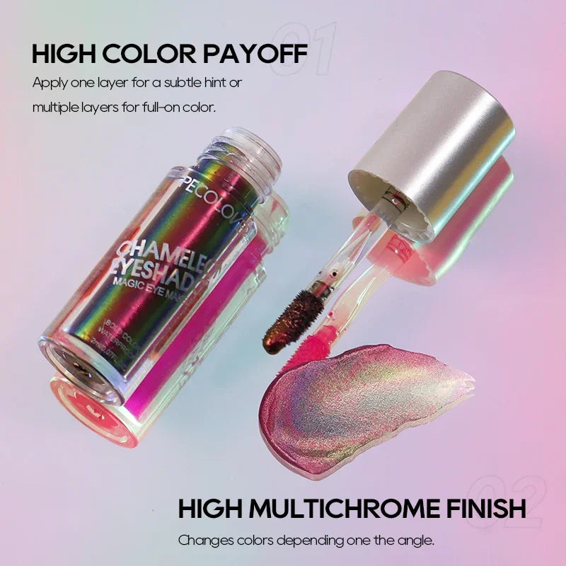PECOLOVERS Chameleon Metallic Eyeshadow Stick – Aurora Chrome