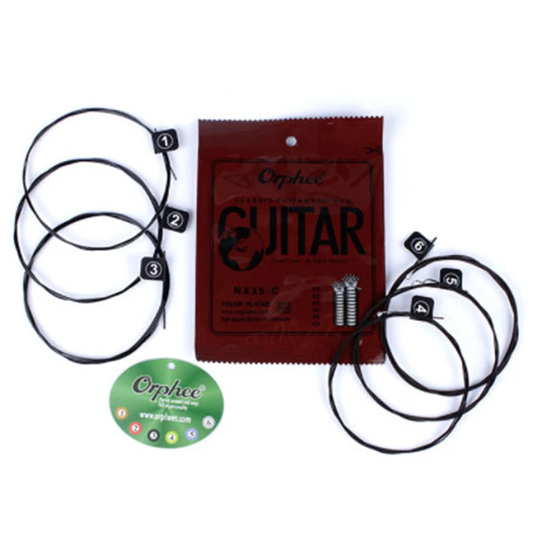 6-Pack Guitar Bridge Saddles – Gold, Black & Silver NX35-C