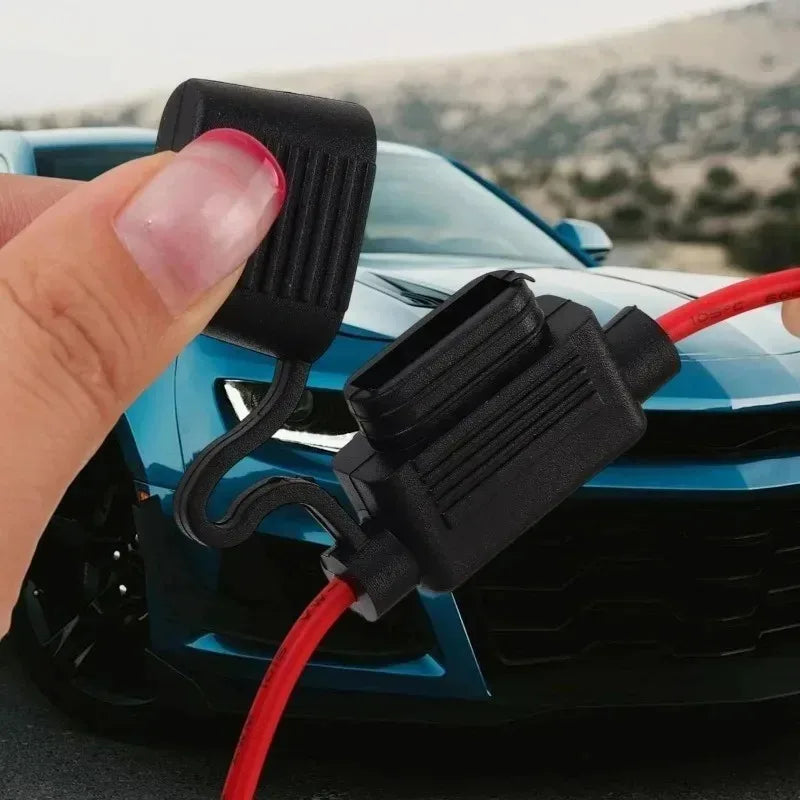 Waterproof Car Fuse Holder Mini Blade Adapter 16AWG/18AWG