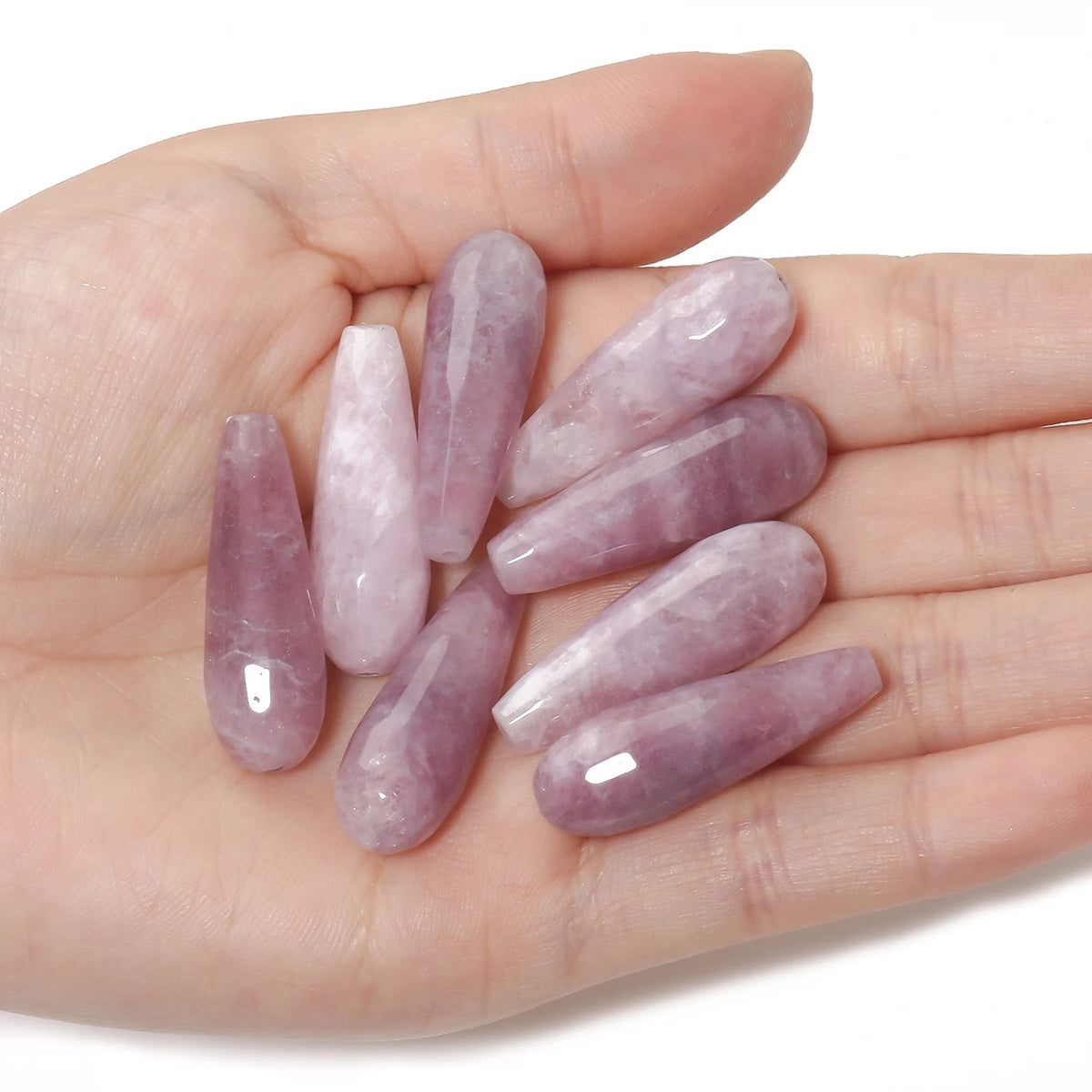 Water Drop Spacer Beads 10x30mm – Chalcedony Howlite DIY Jewelry